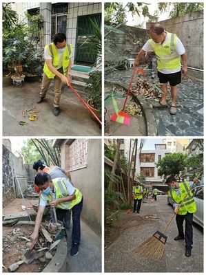 点赞丨防疫不忘环境卫生 海口市市政管理局等单位走上街头义务劳动